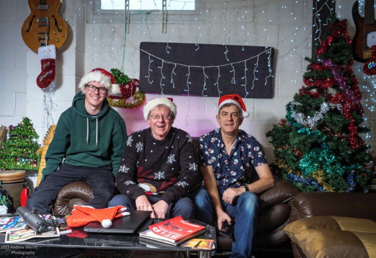 Wishing you a Merry Christmas ? the RaW Sounds Today playlist team Dean Nelson, Chris Hillman & Andrew Merritt at Generation Studio Picture: Andrew Merritt