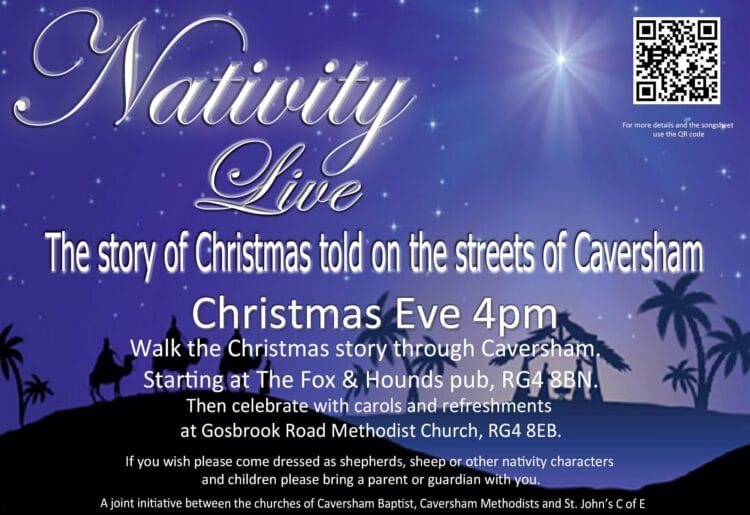Nativity Live will come to Caversham's streets on Christmas Eve