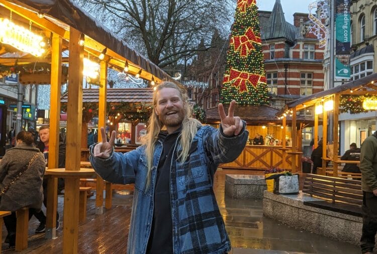 Sam Ryder's You're Christmas to Me is currently second in the running for Christmas number 1, available via Amazon Music. Picture: Jake Clothier