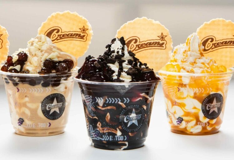 The soft swirl Sundae range coming to Reading's Creams from Tuesday, January 2