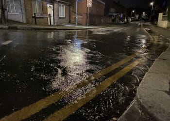 Water leak in east Reading and low water pressure across the town