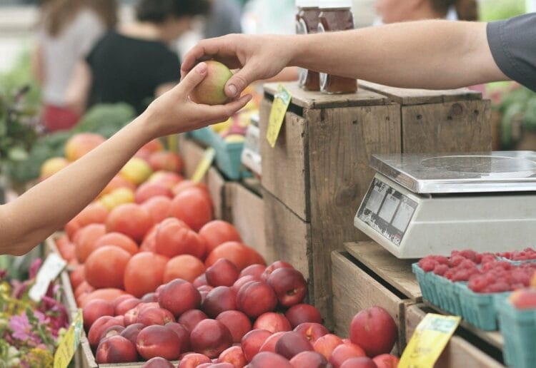 A farmers market offers fresh produce to Reading Picture: Pexels from Pixabay