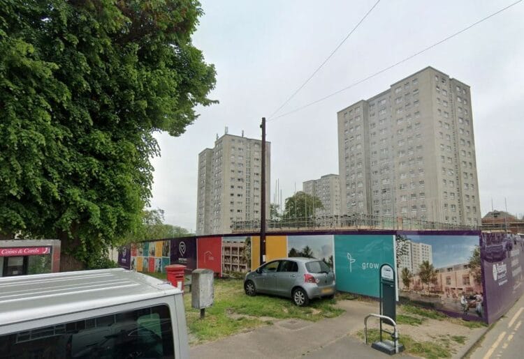 The construction site in Wensley Road, Coley, where Reading Borough Council is building new homes and flat Picture: Google Maps/Local democracy reporting service
