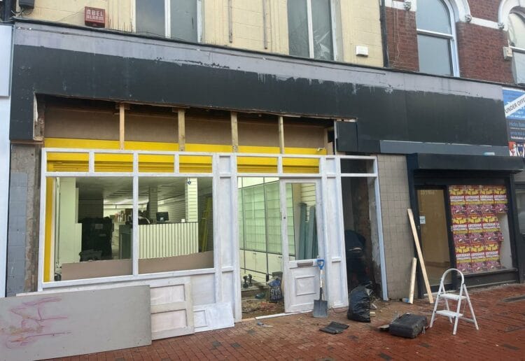 Work being undertaken for the shop at 88 Broad Street, Reading town centre Picture: Local democracy reporting service