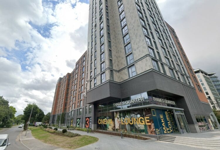 Water systems in Thames Quarter have undergone precautionary disinfectant after a routine maintenance test gave a positive result of legionella. Picture: Google, via Google Maps