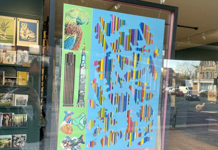 The Caversham Picture Framer is showcasing the work of Underground artist Sir Eduardo Paolozzi, a pioneer for the Pop Art movement