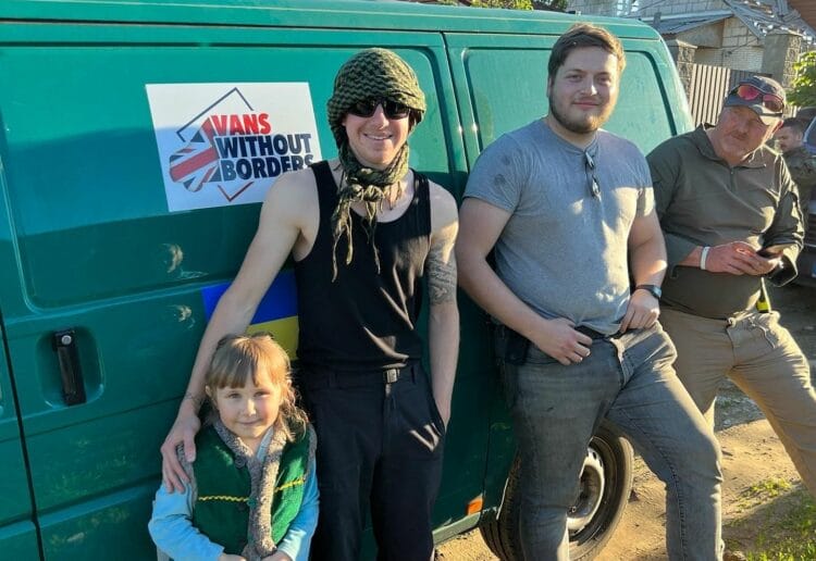 Volunteers with Vans Without Borders have been delivering vital supplies to civilians in Chernigov, Ukraine Picture: Vans Without Borders