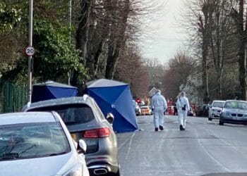 Forensic police are on Addington Road in Reading