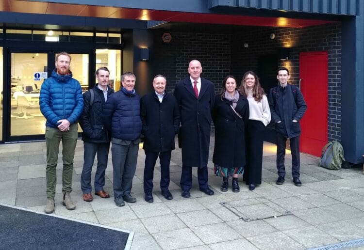 Ofgem visited the University of Reading to see a solar installation at its art department, one of the projects organised by the  Reading Community Energy Society Picture: Ofgem