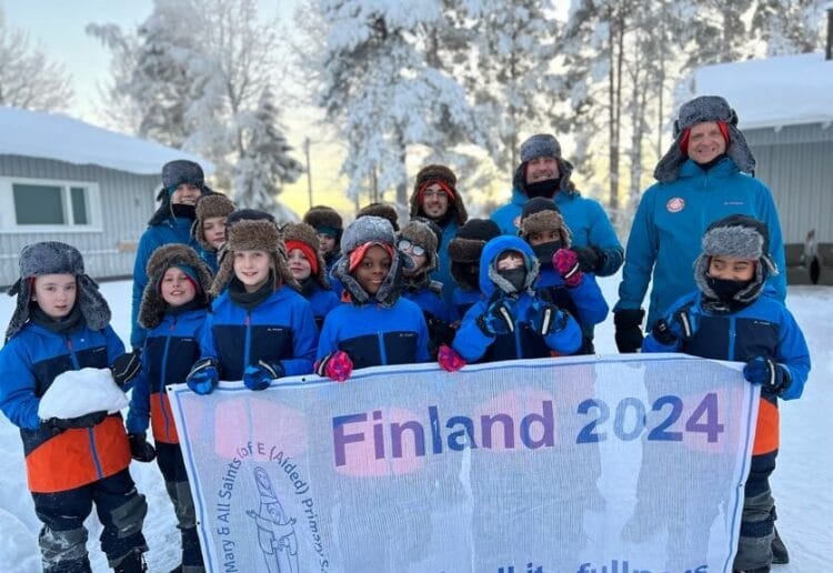 13 youngsters from St Mary&All Saint's Primary School enjoyed a life-enhancing trip to Finland in celebration of the school's new asipirations. Picture: Matt Parting