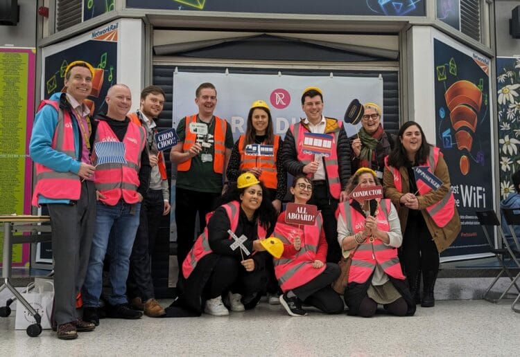 The Reading Basingstoke Community Rail Partnership teamed up with Network Rail, Great Western Railway, South Western Railway, Reading Buses, South East Community Rail Partnership, British Transport Police, and Brighter Futures for Children for the family fun day at Reading Station. Picture: Jake Clothier