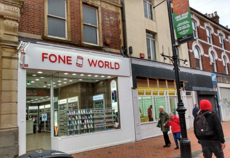 The Fone World store on Broad Street Picture: Local democracy reporter