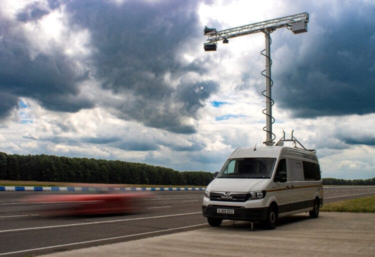 The new mobile cameras which can detect unsafe driving behaviour Picture: National HIghways