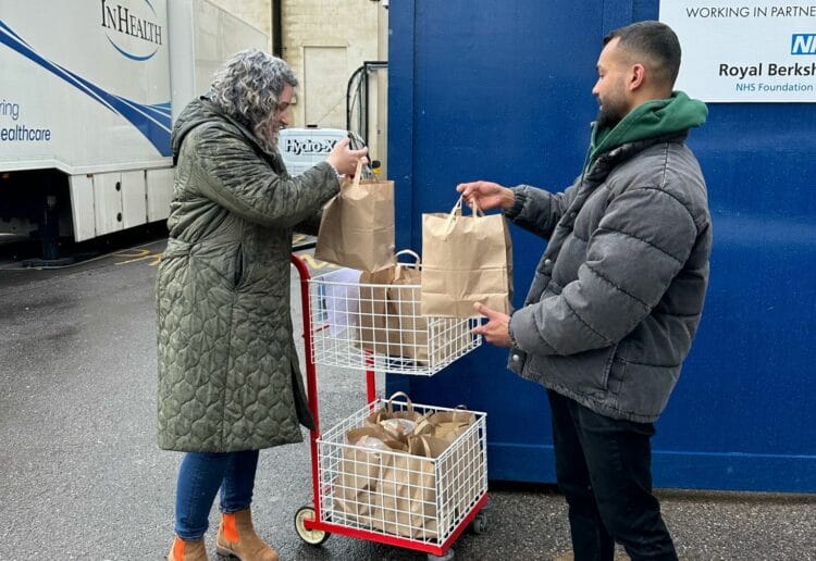 The Coconut Tree donates meals to the maternity block of the Royal Berkshire Hospital