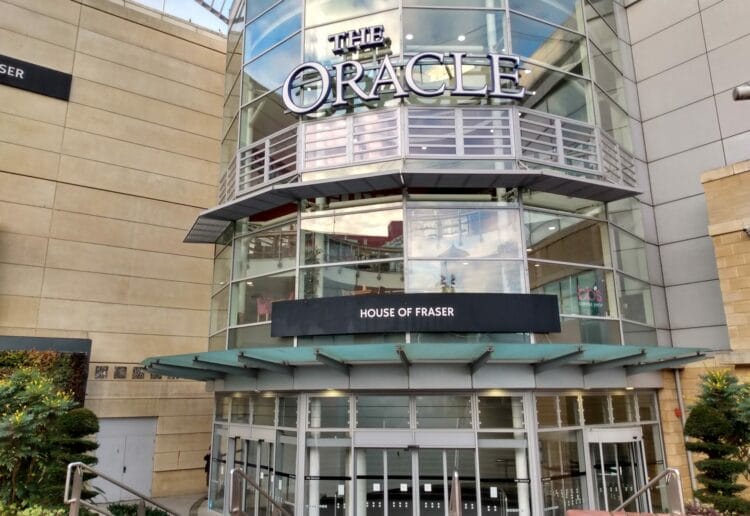 The ground floor of House of Fraser will become Hollywood Bowl at The Oracle Riverside in Reading. Credit: James Aldridge, Local Democracy Reporting Service.