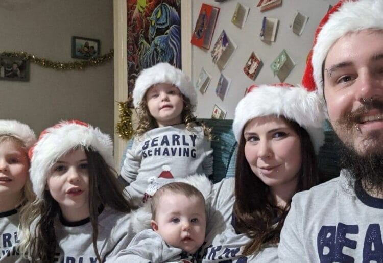 The Perry-Lee family who rent a Homes for Reading house and face eviction when their tenancy ends Picture: Rowan Perry-Lee/Local democracy reporting service