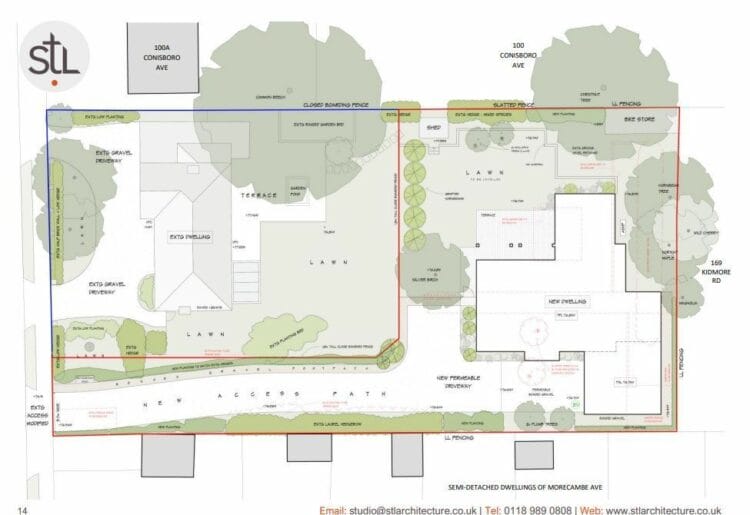 A Caversham home could have a three-bedroom bungalow added to its garden Picture: Local democracy reporting service