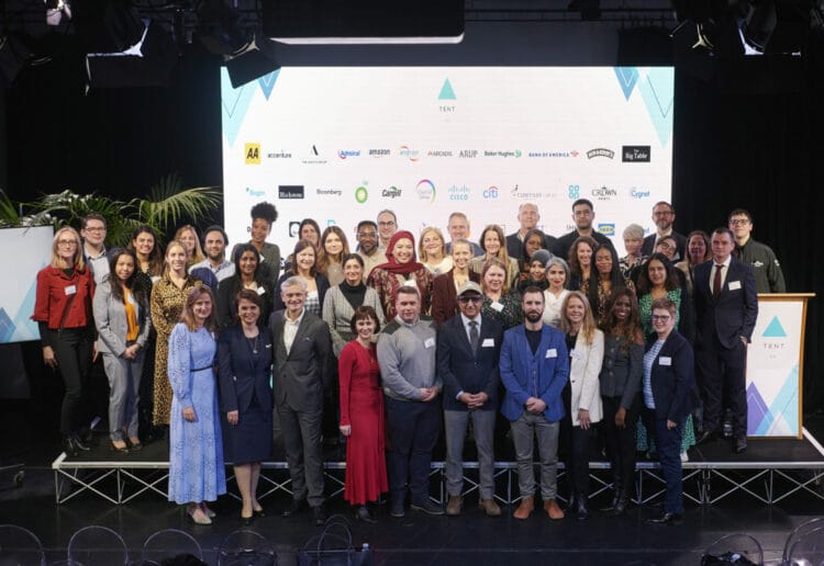 More than 70 firms have teamed up to join the Tent UK initiative, aimed at helping refugees to get into work