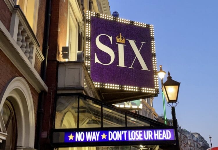 Six at the Lyric Theatre in London - songs from the musical are popular in Reading Picture: Otto Colwill/wikipedia