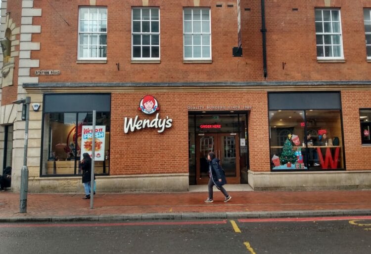 Wendys fast food chain in Station Road, Reading town centre. Credit: James Aldridge, Local Democracy Reporting Service.