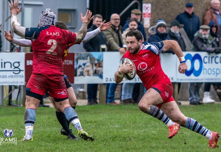 Jak Rossiter tries to make something happen for Rams