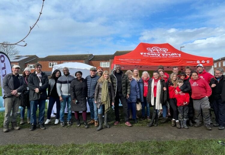 The recently Freely Fruity tree planting day in South Whitley