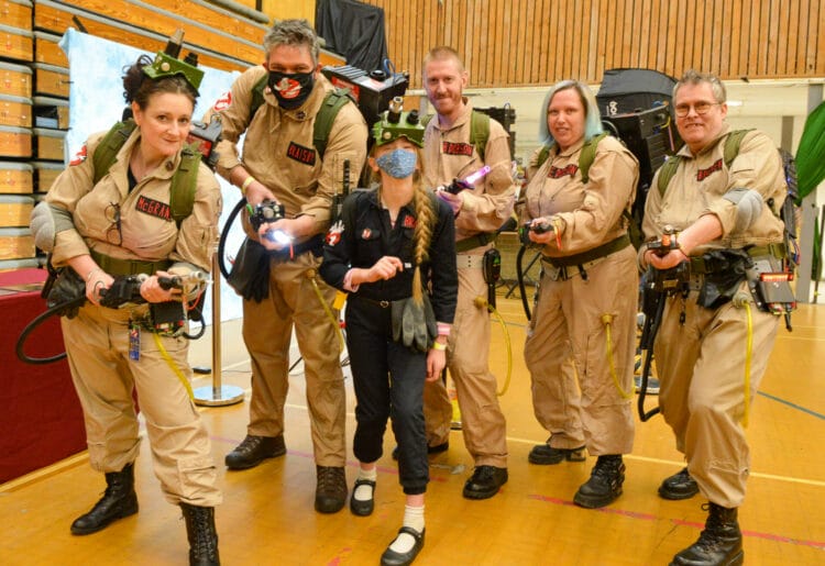 Comic Con at Rivermead at the weekend.

The Ghostbusters ready for action.