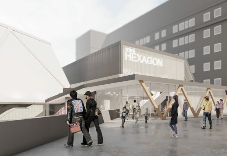 An artists impression of a proposed new Hexagon Building at the Minster Quarter in Reading town centre. Picture: Reading Borough Council