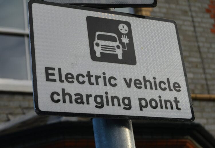 Electric vehicle charging points in Newtown, east Reading Picture: Phil Creighton
