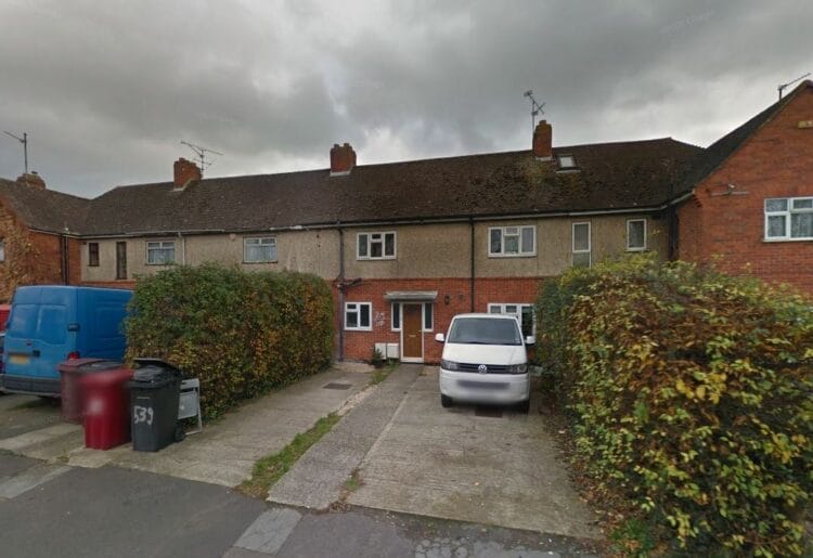The existing terraced home of multiple occupation (HMO) in Basingstoke Road, Reading Picture: Google Maps/Local democracy reporting service