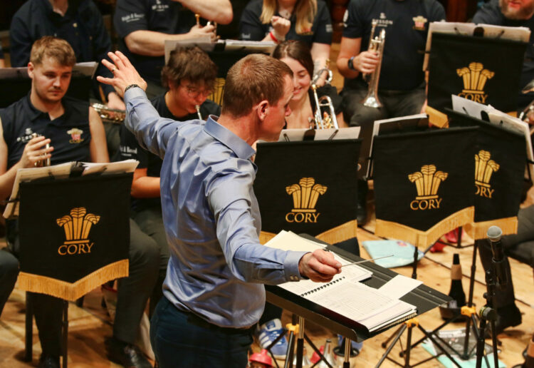 The Cory Brass Band in rehearsal for the first British Bandsman concert in Reading Concert Hall in February Picture: Dijana Capan/DVision Images