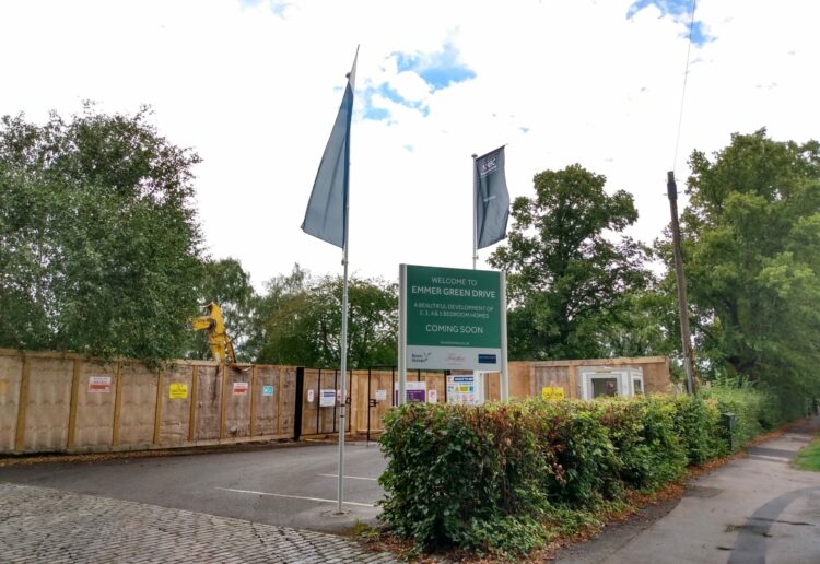 The entrance to the Reading Golf Course development, which will be called Emmer Green Drive Picture: Local Democracy Reporting Service