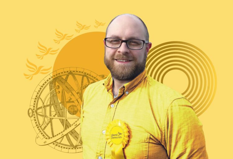 Reading Liberal Democrat leader James Moore Graphic: Charlie Simpson