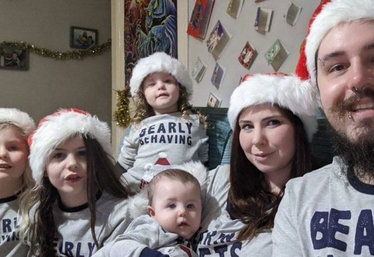 The Perry-Lee family who rent a Homes for Reading house and face eviction when their tenancy ends Picture: Rowan Perry-Lee/Local democracy reporting service