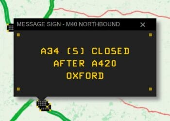 Emergency closure of A34