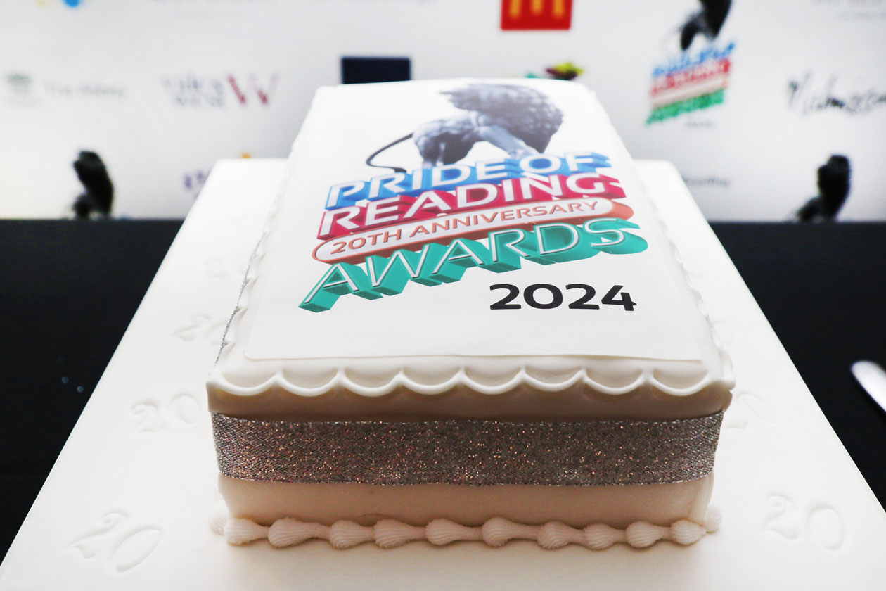 The anniversary cake enjoyed by sponsors of the Pride of Reading Awards 2024 Picture: Dijana Capan/DVision Images