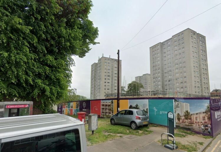 The construction site in Wensley Road, Coley, where Reading Borough Council is building new homes and flat Picture: Google Maps/Local democracy reporting service