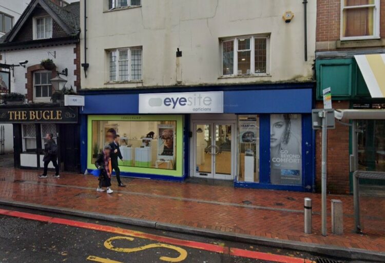 EyeSite on Friar Street has announced it is moving to a new site after redevelopment began at the start of the year on premises on Broad Street. Picture: Google Maps, Google PLC