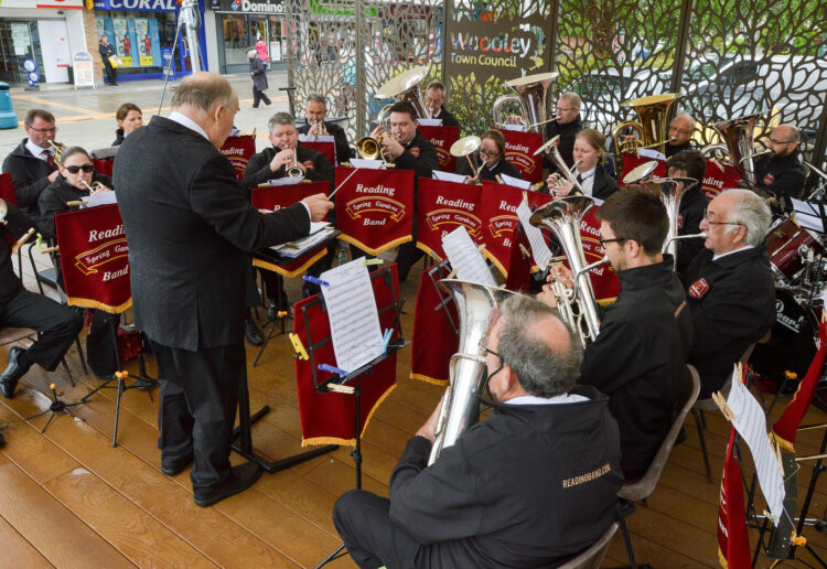 The Reading Spring Gardens Band performing in Woodley in 2018 Picture: Steve Smyth