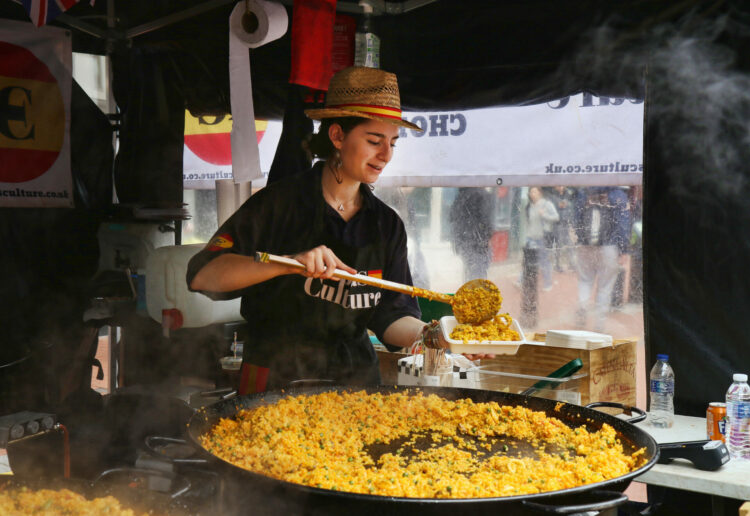 Polentista Gustosi served Italian Street Food at the 2023 Reading Food Festival by REDA, Broad Street Mall Picture: Dijana Capan/DVision Images