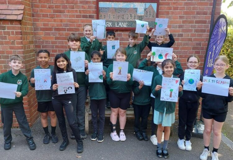 Park Lane Primary is one of the 23 schools taking part in the Walk to School Week after instating the first School Road back in 2021. Picture: Reading Borough Council