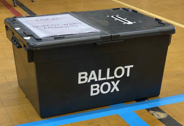 A ballot box from the 2022 local elections Picture: Phil Creighton