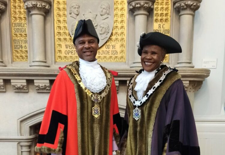 Councillor Glenn Dennis has been elected as Mayor of Reading for the 2024/25 term. Councillor Alice Mpofu-Coles has been elected as Deputy Mayor. Picture: Stewart Turkington