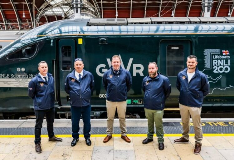 Great Western Railway has teamed up with the Royal National Lifeboat Association to celebrate 200 years of the RNLI?s work saving lives. Picture: GWR