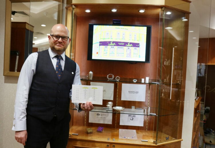 Adam Jacobs, from Jacobs The Jewellers at the launch of the Emerging Designer competition, currently being held in store Picture: Dijana Capan/DVision Images