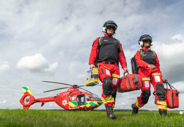 Thames Valley Air Ambulance has released new figures which show it provides support for nearly 100 patients a year with life-saving emergency care as it marks World Blood Donation Day. Picture: Thames Valley Air Ambulance