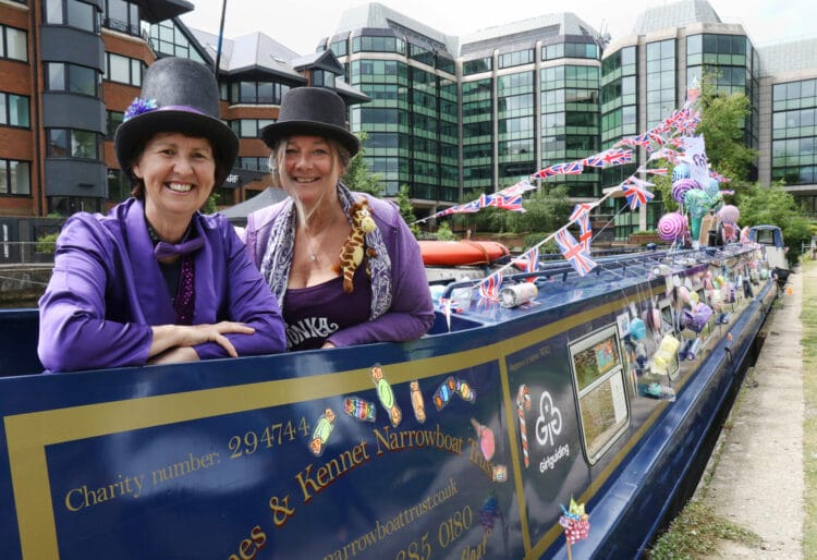Reading Today 8th June 2024; Thames & Kennet Narrowboat Trust; Julie and Lizzie