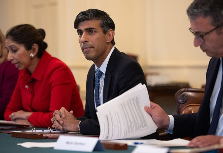 The Prime Minister Rishi Sunak with Suella Braverman, and Mark Gardener  Picture: Simon Walker / No 10 Downing Street / Wikipedia