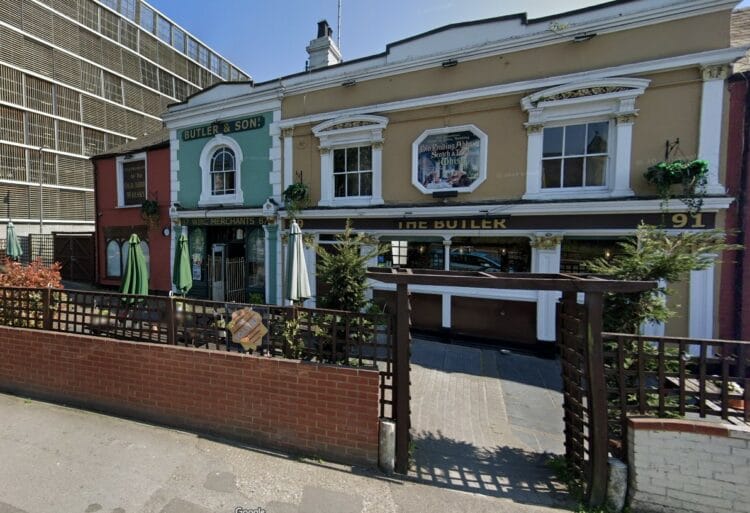 A petition has been launched with the aim of saving The Butler, in Chatham Street, amid fears of developments planned behind the venue. Picture: Google PLC, via Google Maps