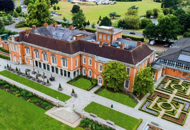 Aerial view of the centre. Picture courtesy of South Hill Park Arts Centre.
